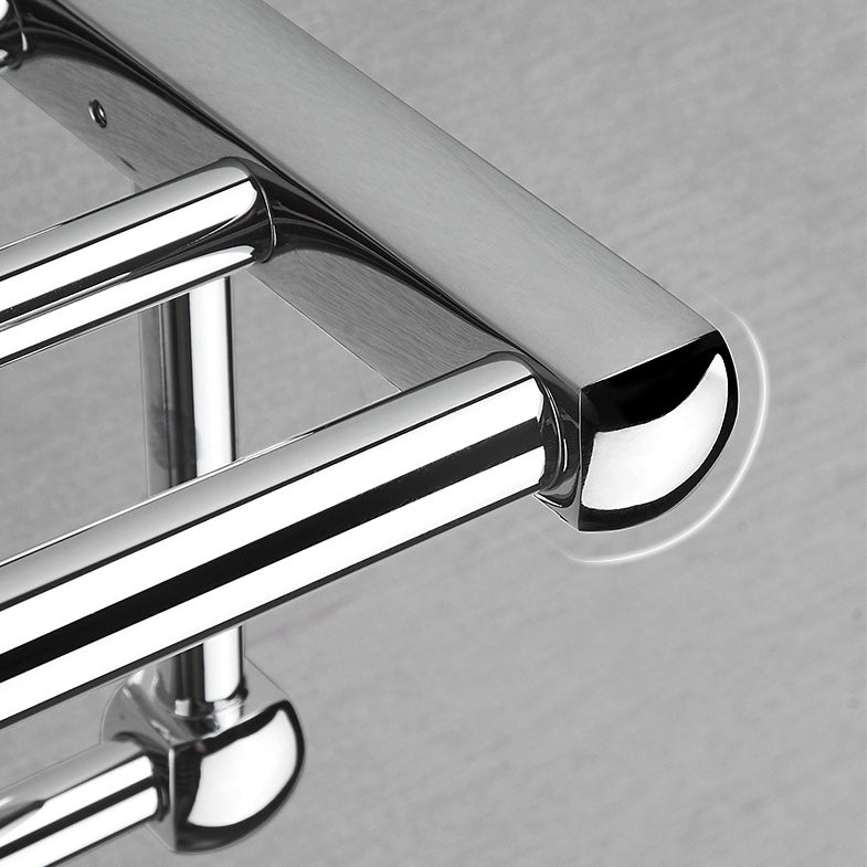 BowLift | Polished Chrome Modernism Bathroom Accessory Set Bath Shelf / Towel Bar / Bathrobe Hook Included