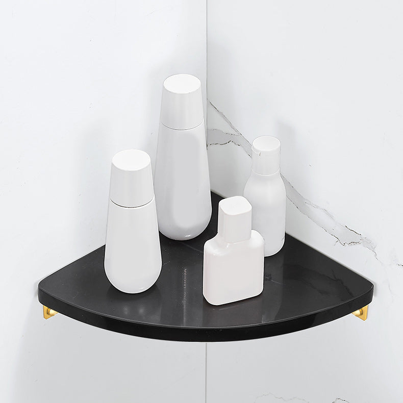 BowLift | 2-piece Bathroom Hardware Set Metal and Marble Bathroom Shelf Set