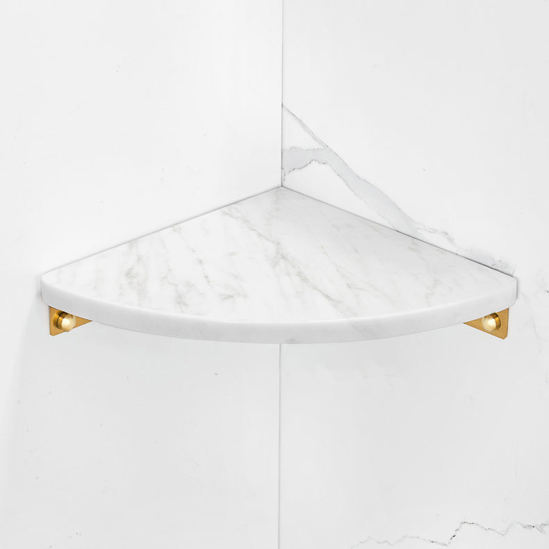 BowLift | 2-piece bathroom fitting set metal and marble bathroom shelf set