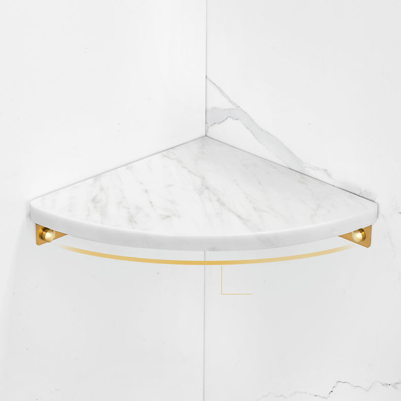 BowLift | 2-piece Bathroom Hardware Set Metal and Marble Bathroom Shelf Set