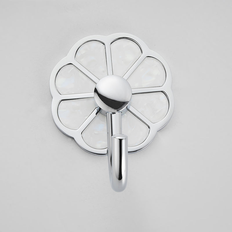 BowLift | Polished 10-piece bathroom accessory set metal corrosion-resistant bathrobe hooks