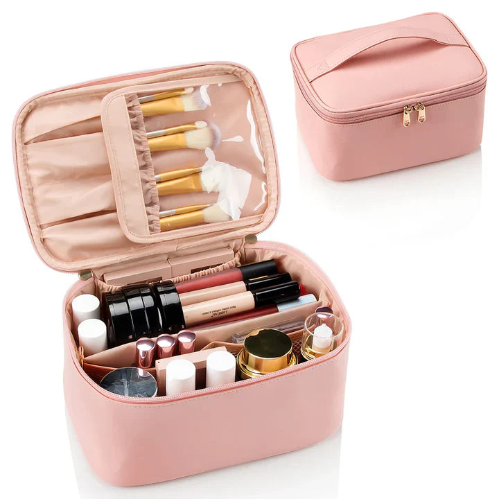 BowLift | Practical Make-up Organizer for Traveling | With Compartments and Dividers