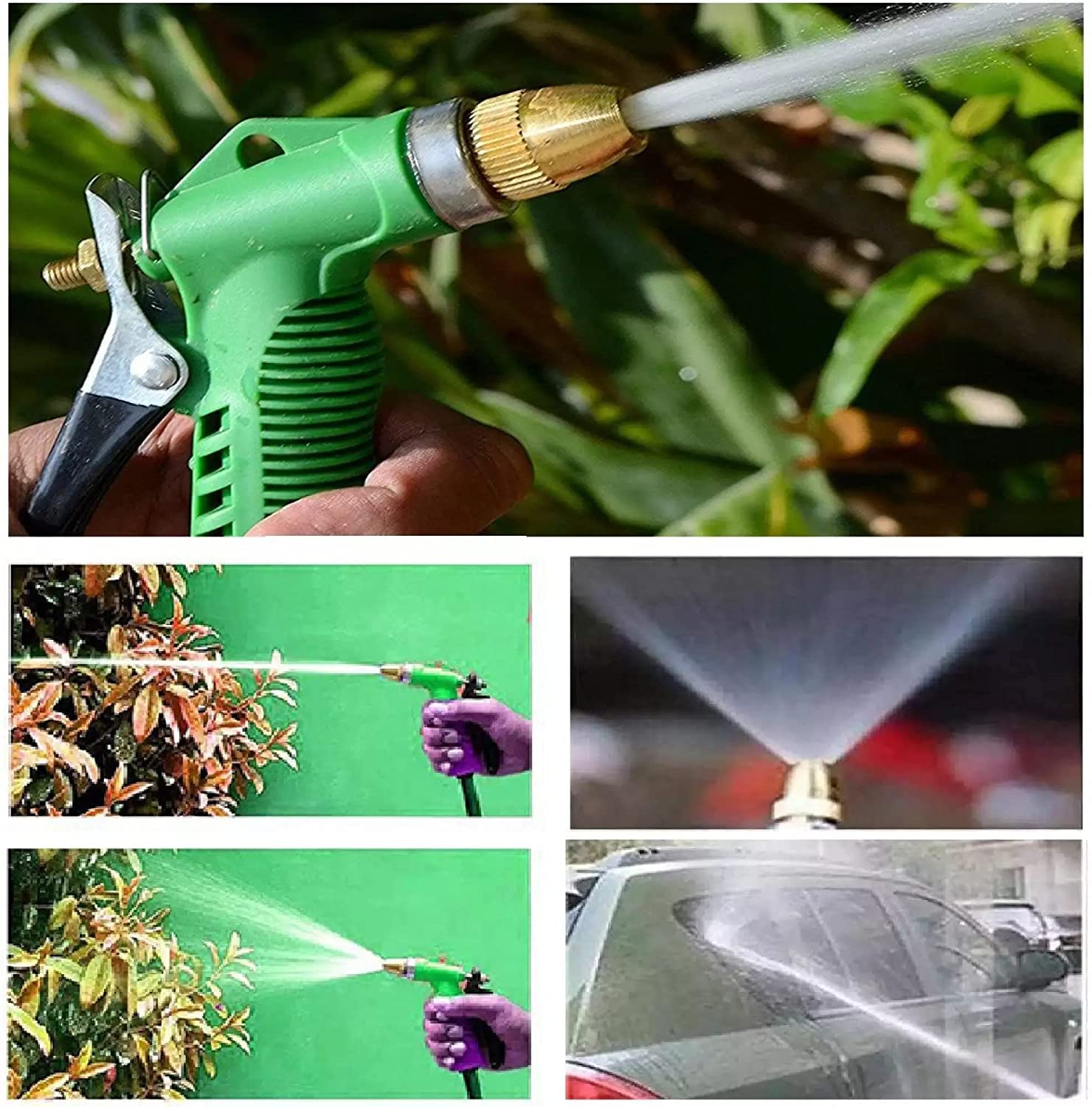 BowLift | Adjustable high-pressure garden hose nozzle with copper head