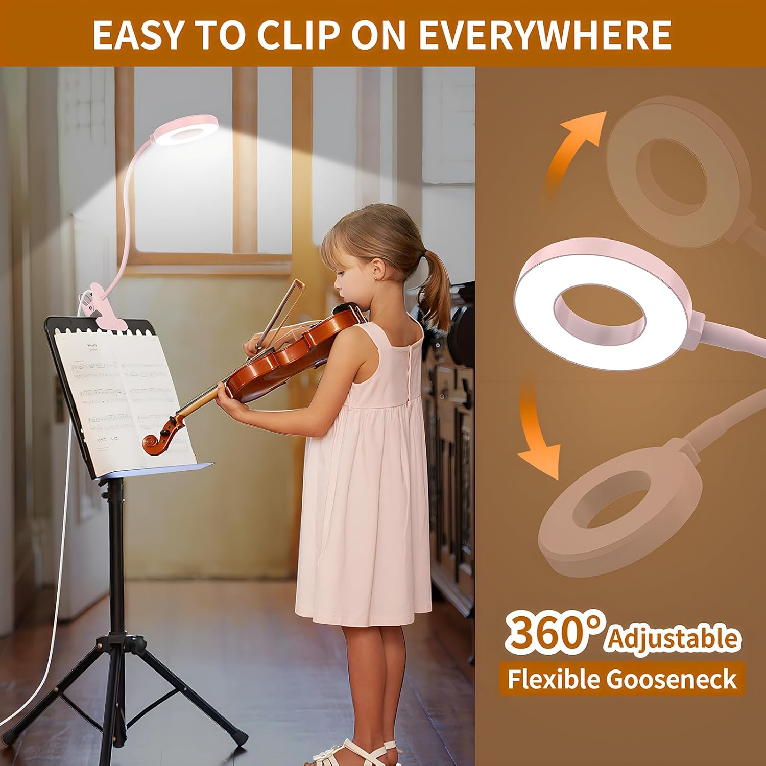 BowLift | 3 Colour Modes LED Desk Clamp Lamp with  & Flexible Gooseneck – Selvara (1+1 FREE)