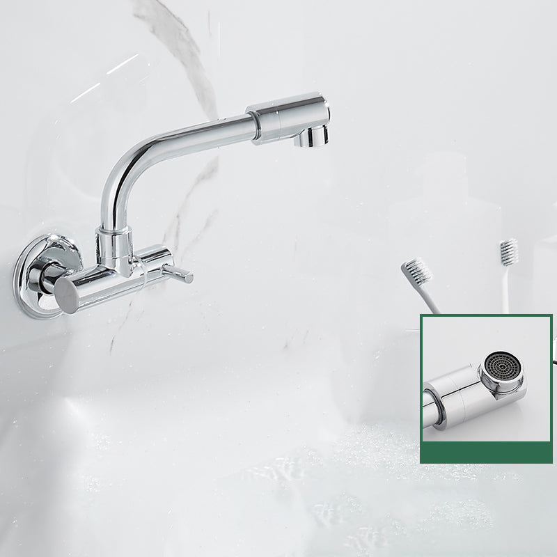 BowLift | Wall-mounted metal bathtub filler with low arc waterfall bathtub faucet