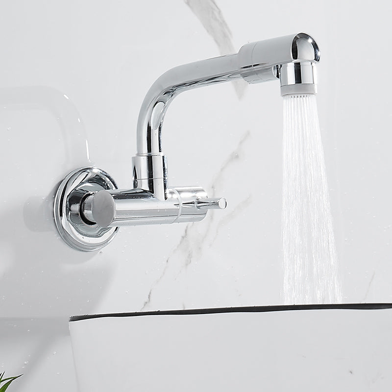 BowLift | Wall-mounted metal bathtub filler with low arc waterfall bathtub faucet