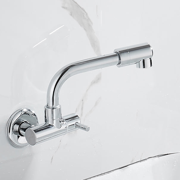 BowLift | Wall-mounted metal bathtub filler with low arc waterfall bathtub faucet