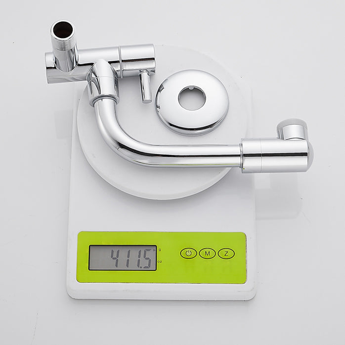 BowLift | Wall-mounted metal bathtub filler with low arc waterfall bathtub faucet