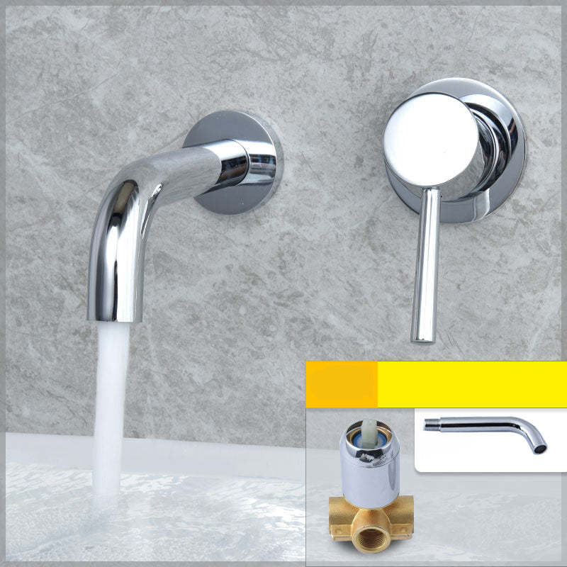 BowLift | Wall-mounted Metallic Bathtub Faucet Low Arc Pipe Bathtub Tap
