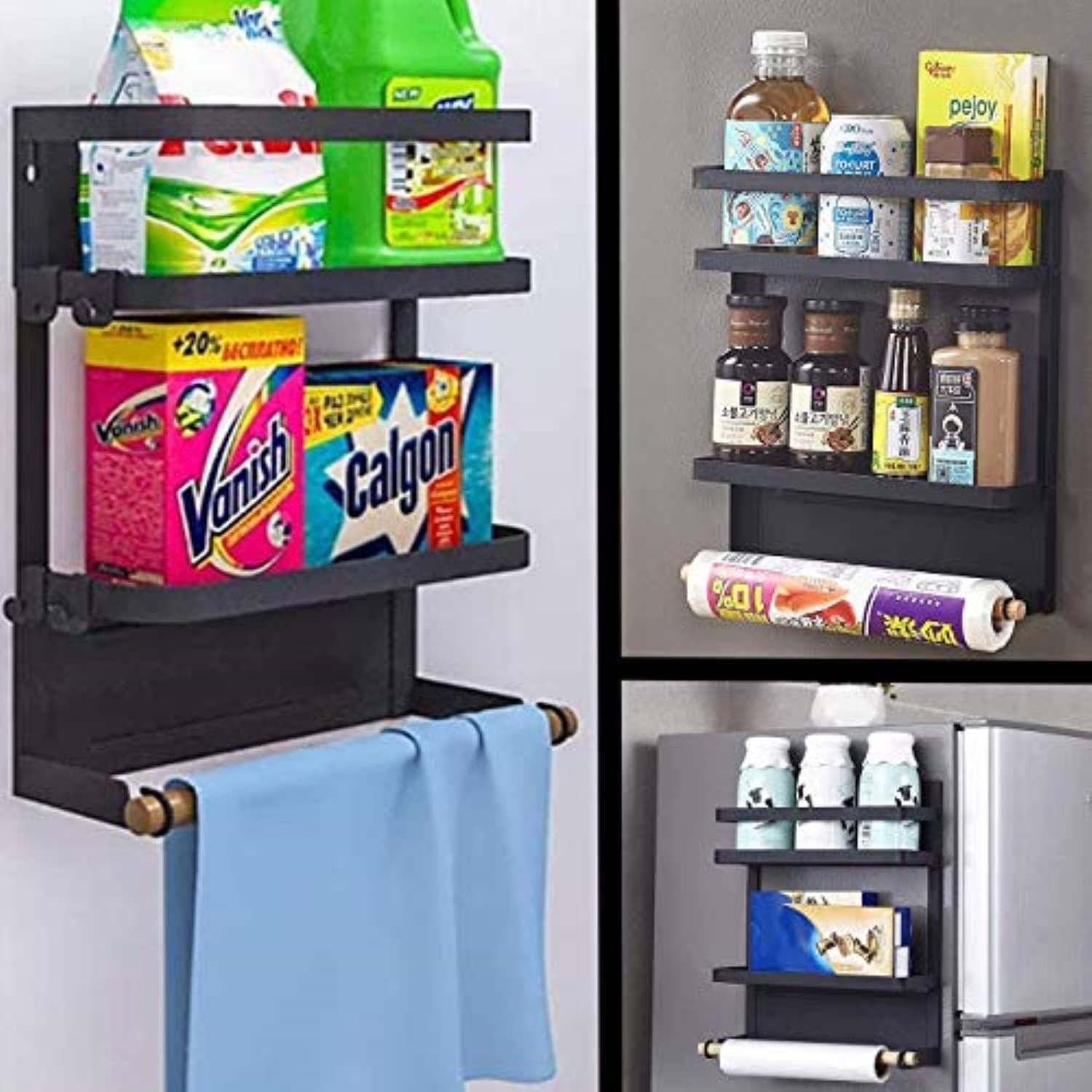 BowLift | Magnetic Fridge Spice Rack with Paper Towel Holder – Oryden