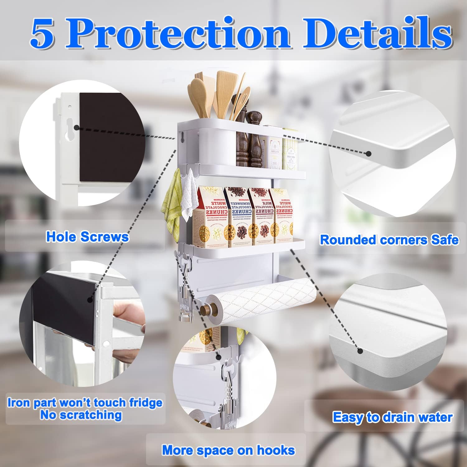 BowLift | Magnetic Fridge Spice Rack with Paper Towel Holder – Oryden