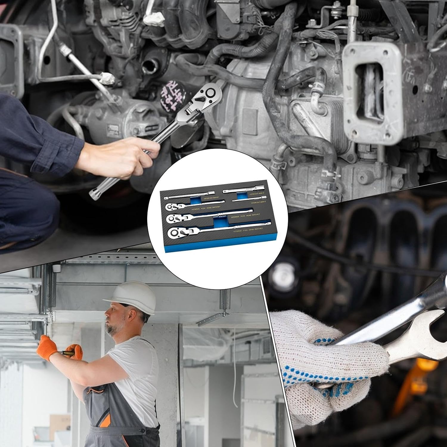 BowLift | Flexible Head Ratchet Wrench Set – Durotorq