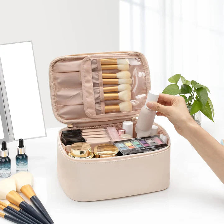 BowLift | Practical Make-up Organizer for Traveling | With Compartments and Dividers