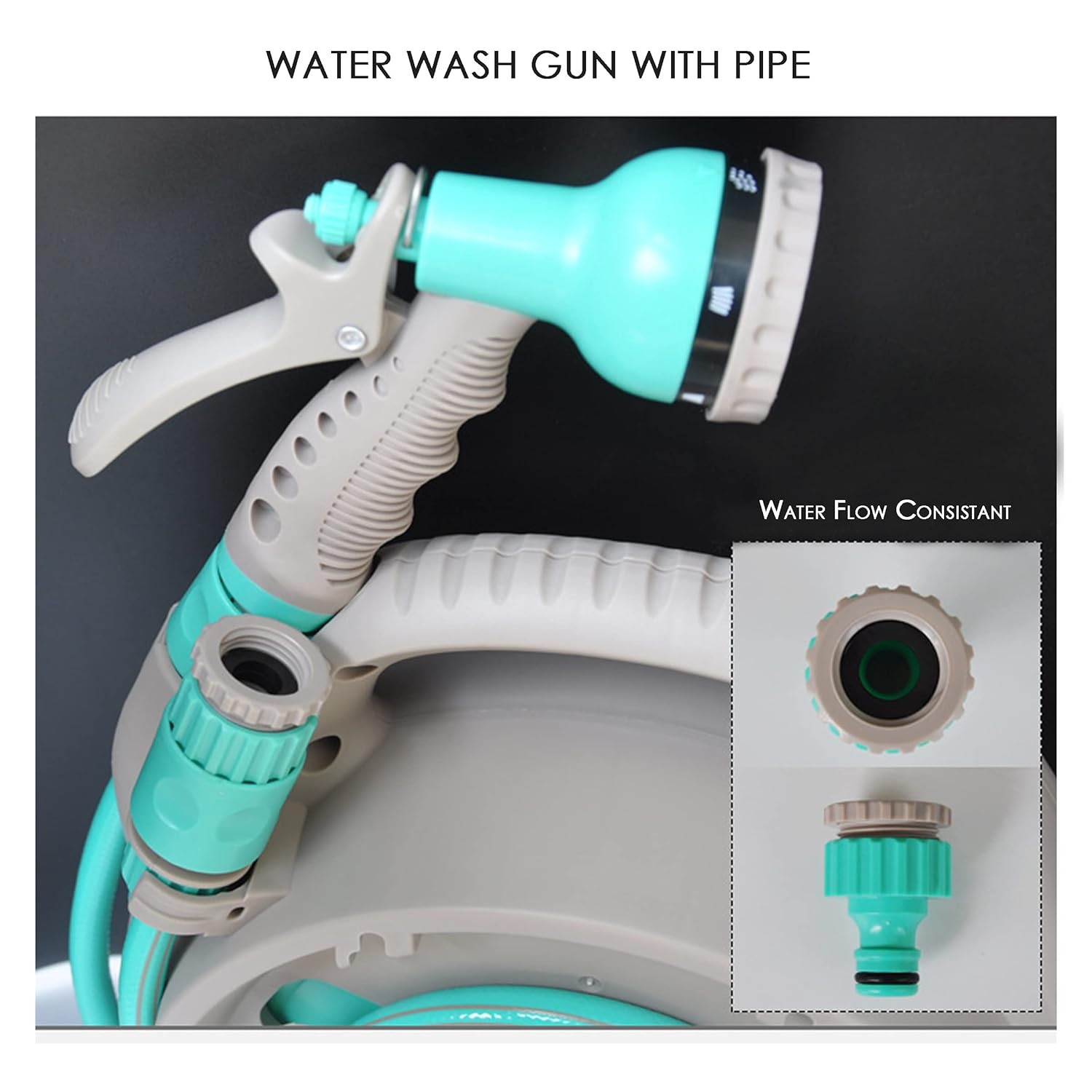 BowLift | Practical hose reel with spray nozzle – Compact garden hose cart for easy watering