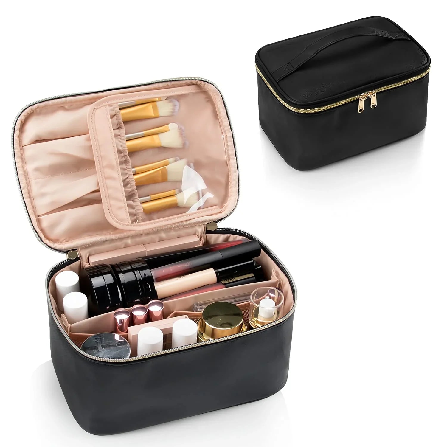 BowLift | Practical Make-up Organizer for Traveling | With Compartments and Dividers