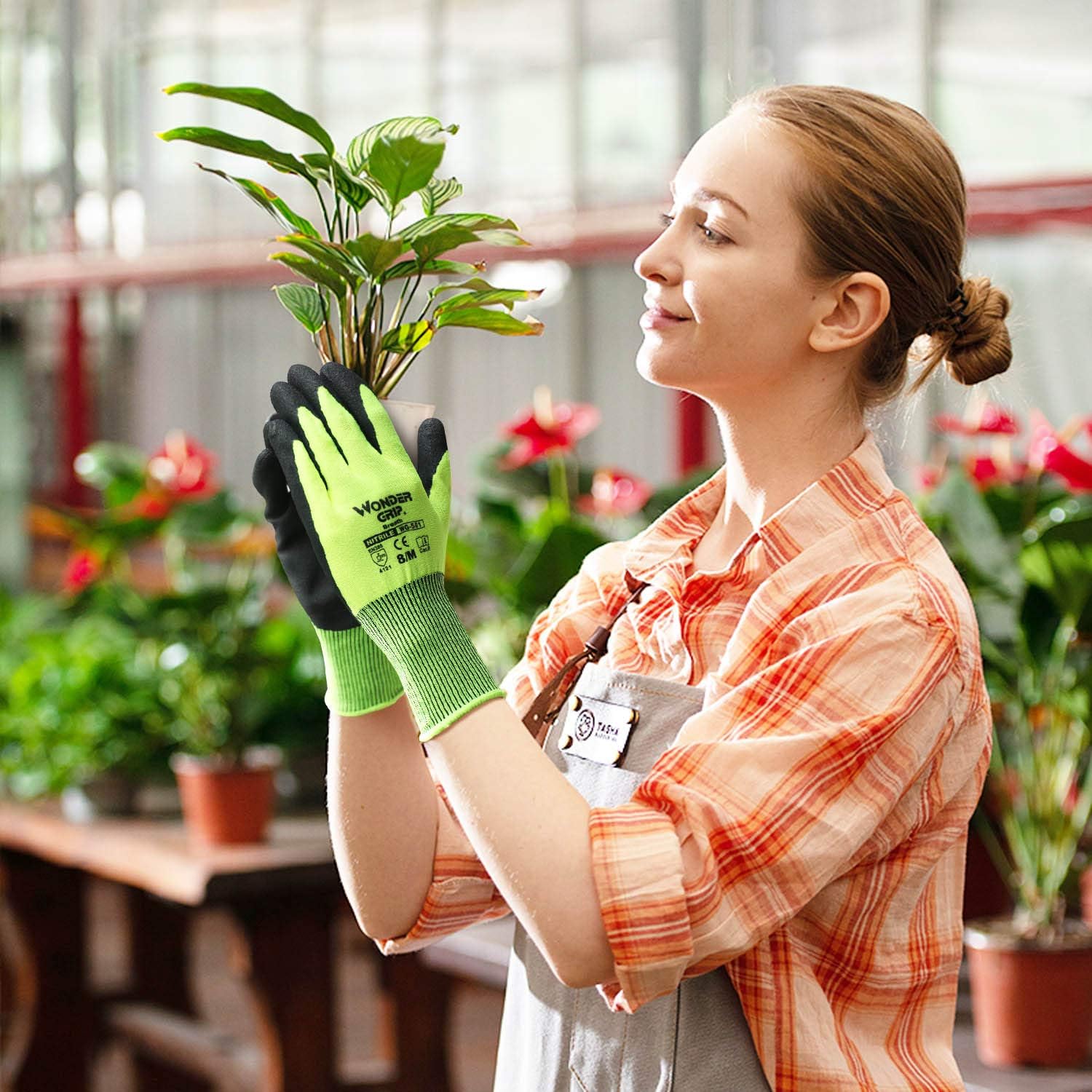 BowLift | Work Gloves with Wonder Grip – Non-Slip Gloves for Gardening and Craftsmanship