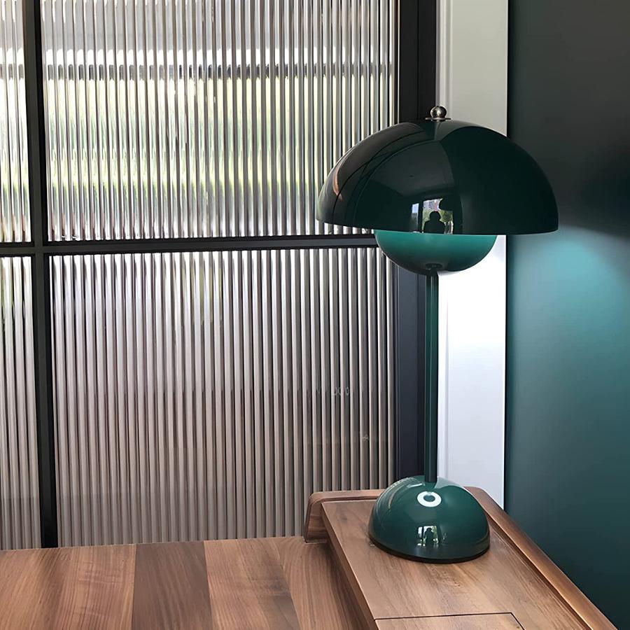 BowLift | Minimalist Flowerpot Table Lamp - Rechargeable Bedside Lamp & Cordless Design Mushroom Shaped Lamps