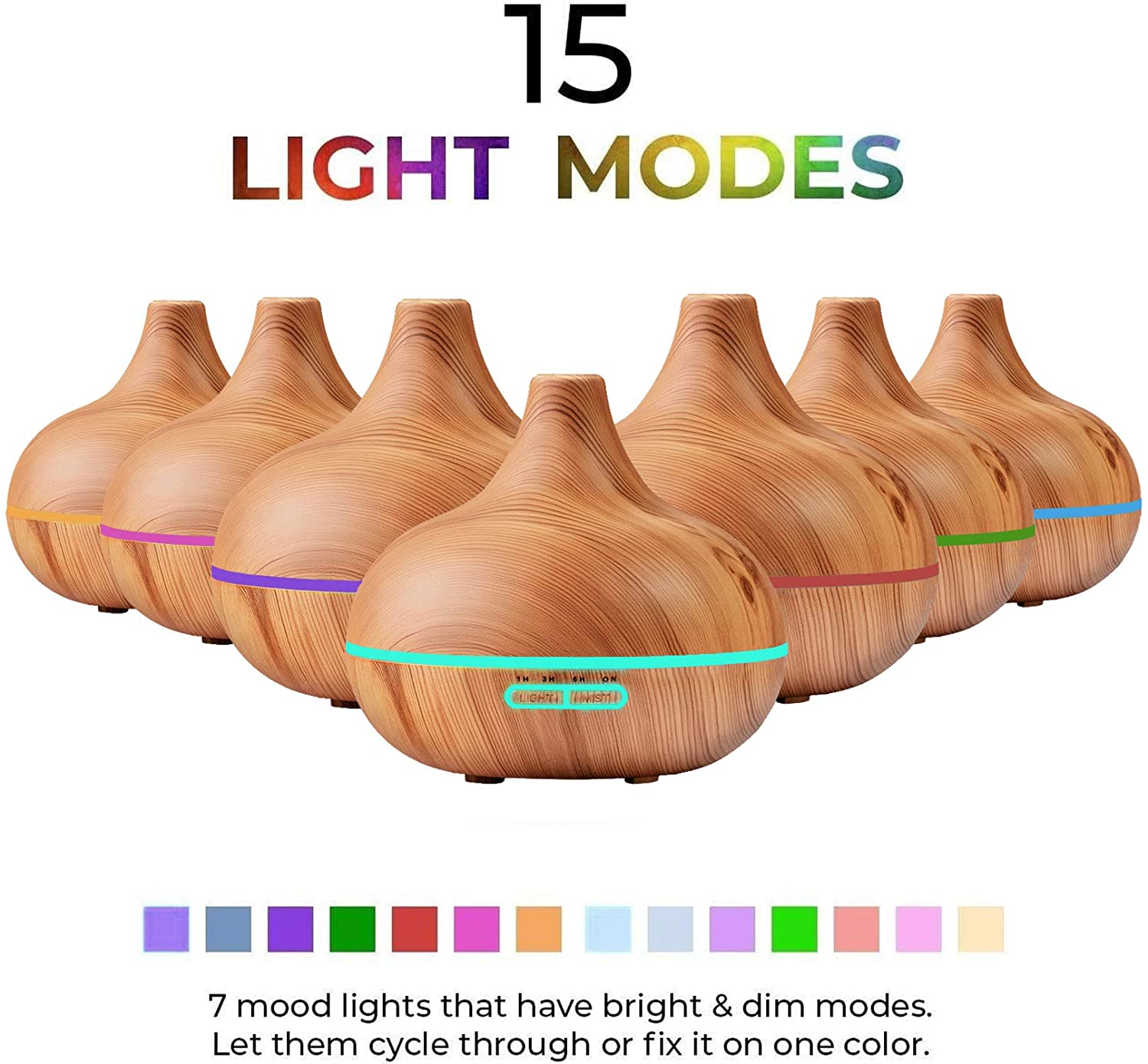 BowLift | Ultrasound Diffuser & Top 10 Essential Oils - 400ml Diffuser
