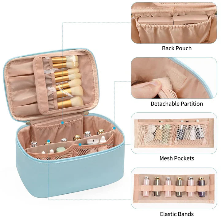 BowLift | Practical Make-up Organizer for Traveling | With Compartments and Dividers