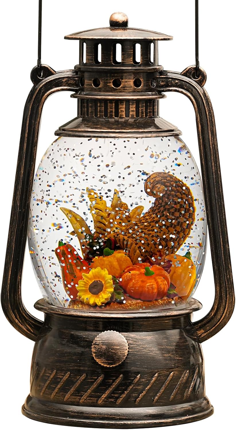 BowLift | Autumn Gloss Decorative Lamp with Pumpkins – Warm LED Light and 6-Hour Timer