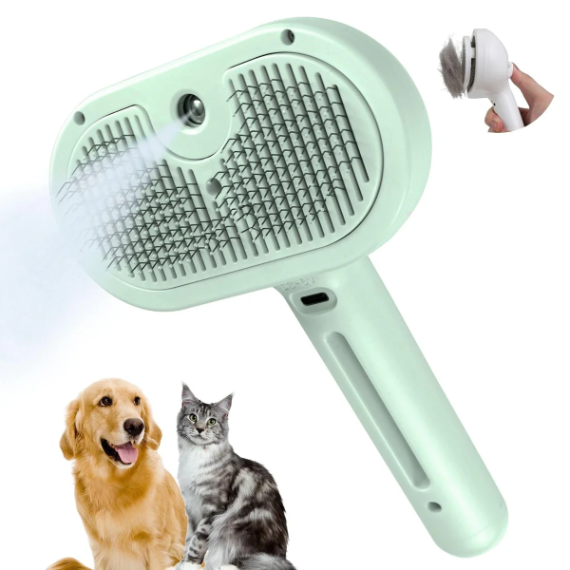 BowLift | PawMist – Mist-Infused Massage Brush for Pets | Gentle Grooming & Cooling Care for Cats and Dogs
