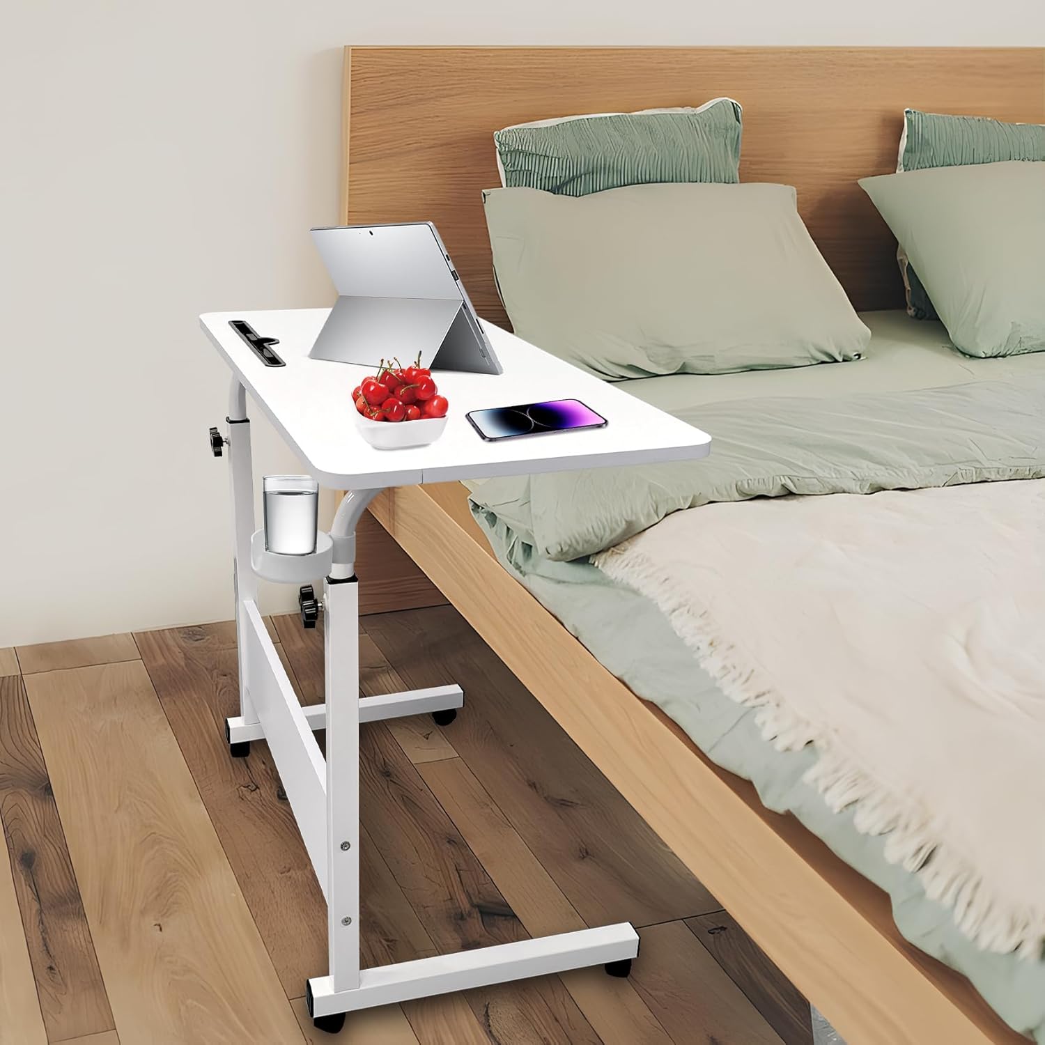 BowLift | Adjustable Laptop Desk | Multi-Purpose, Height-Adjustable & Mobile for Home Office, Bedside or Sofa Use