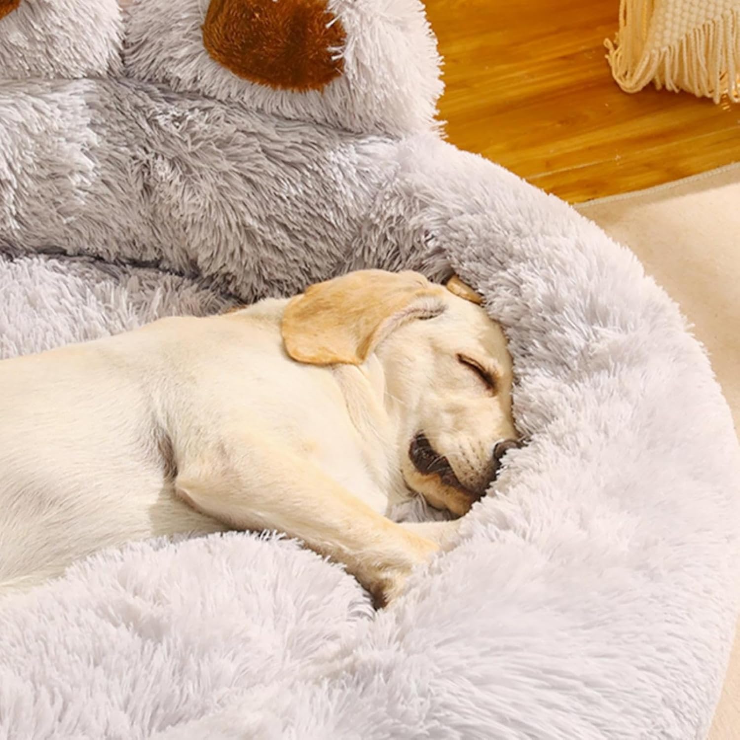 PawCuddle • Plush Paw-Shaped Dog Bed