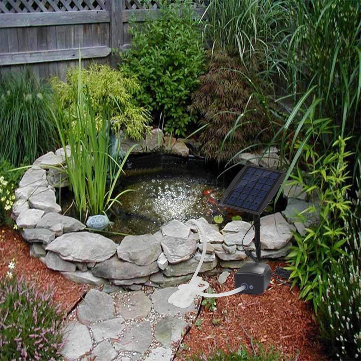 BowLift | Solar Powered Air Pump Kit 2.5W with Hoses and Stones