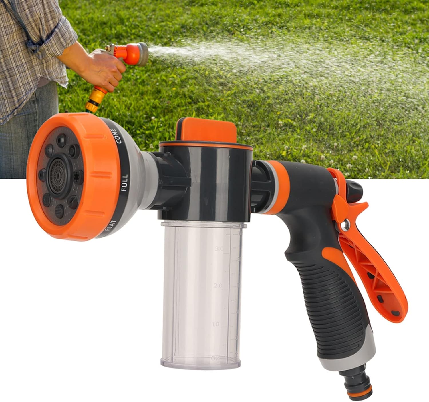 BowLift | Garden Watering Foam Sprayer 8 Modes High Pressure Hand Shower