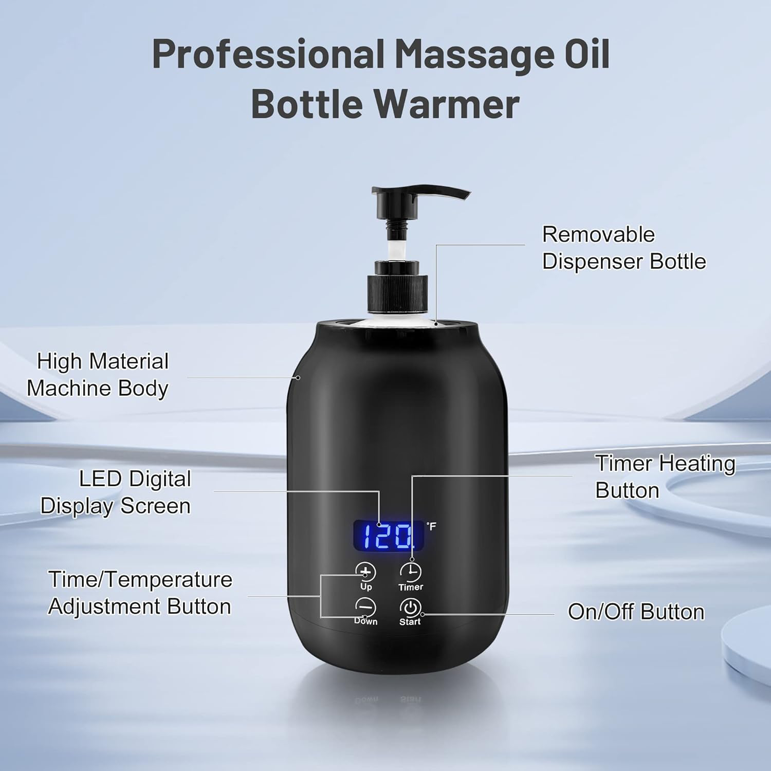 BowLift | Professional Portable Electric Massage Oil Warmer – Fast Heating & Digital Control