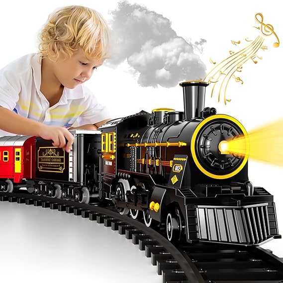 BowLift | PlayTrain – Classic Steam Train Set for Kids | Imaginative Railway Play