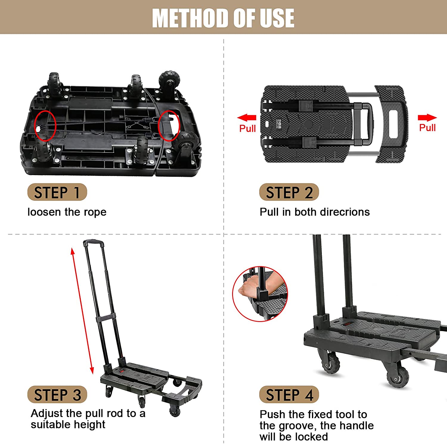 BowLift | Heavy Duty 440LB Moving Dolly Moving Cart