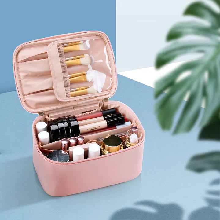 BowLift | Practical Make-up Organizer for Traveling | With Compartments and Dividers