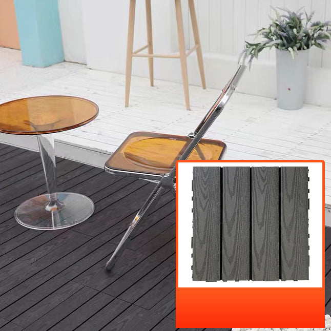 BowLift | Composite Square Patio Tiles Interlocking Striped Pattern Patio Floor Tiles