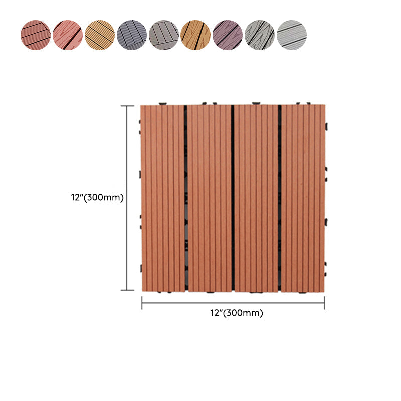BowLift | Square PVC Deck/Patio Floor Tiles Interlocking Installation Outdoor Patio Tiles