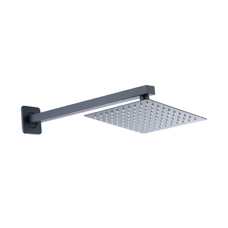 BowLift | Black Square Fixed Shower Head Modern Style Wall Mounted Shower Head