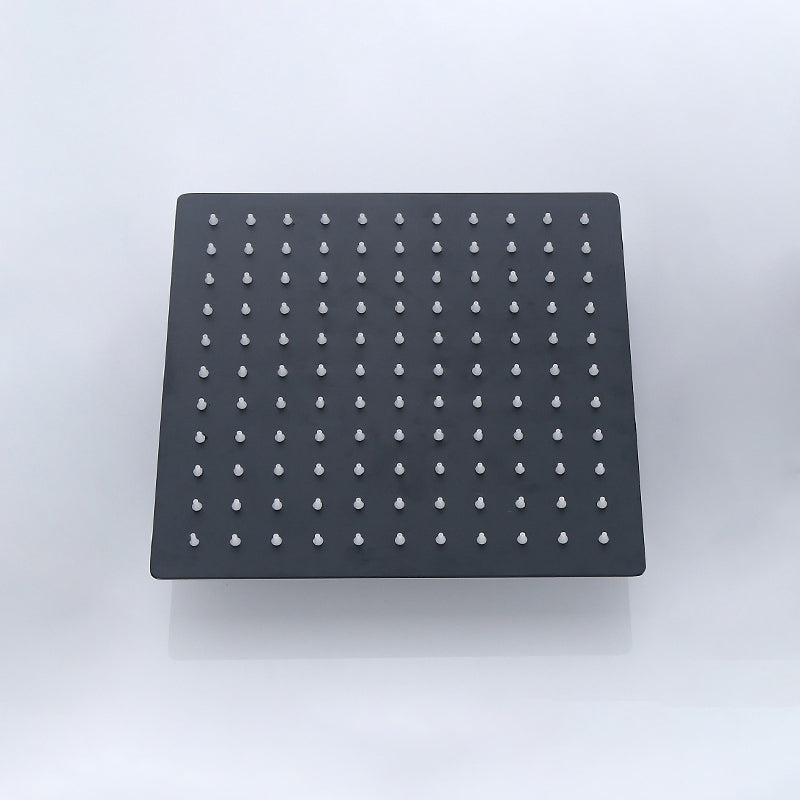 BowLift | Black Square Fest Shower Head Modern Style Wall Mounted Shower Head