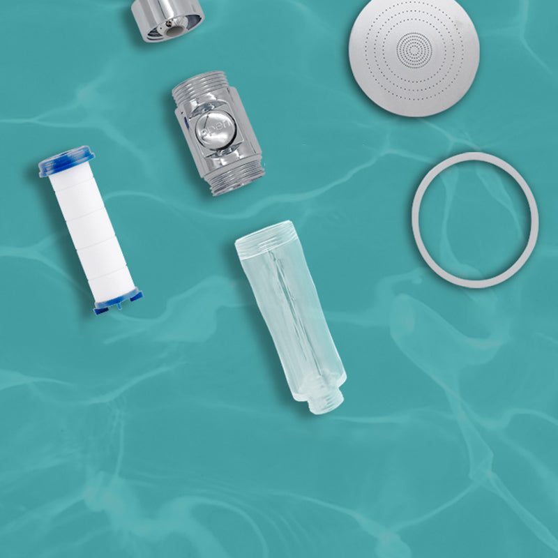 BowLift | Bathroom Shower Head Brass Round Filter Shower Head with Hose