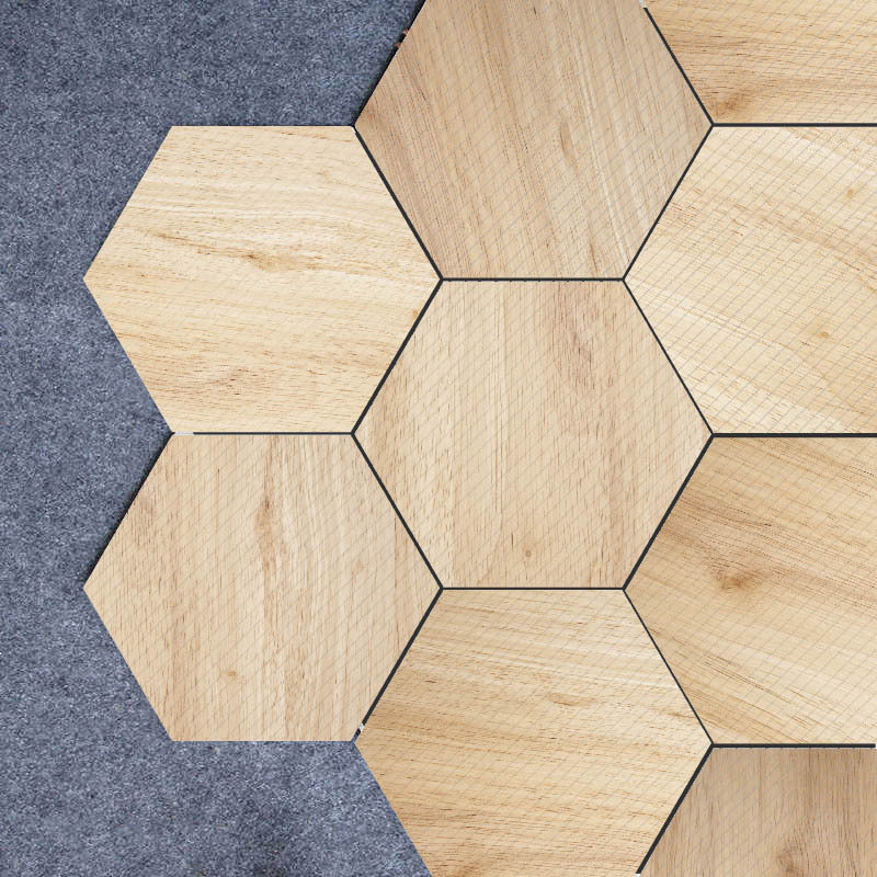 BowLift | Plastic Mosaic Tile Wallpaper Hexagonal for Stick-On and Removable Back Wall Tile