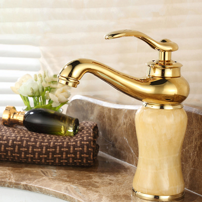BowLift | Glam Basin faucet Lever handle Low arch basin faucet Bathroom faucet