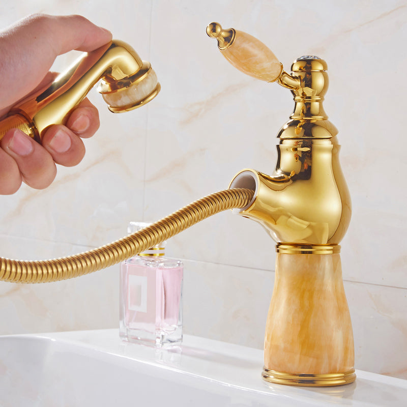BowLift | Glam Basin faucet Lever handle Low arch basin faucet Bathroom faucet