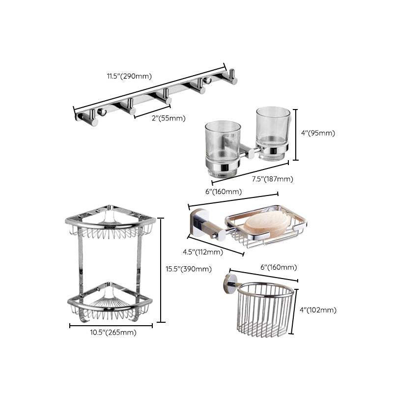 BowLift | Modern Bathroom Accessory Set Stainless Steel Bathroom Rack Towel Holder Bathroom Accessory Set