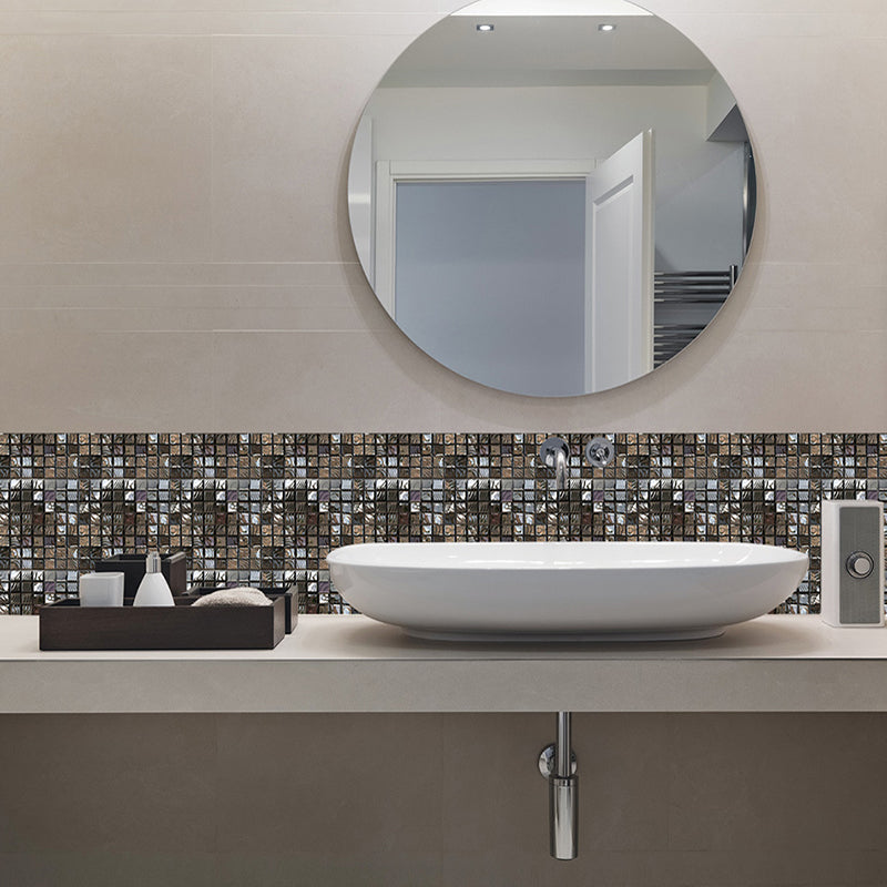 BowLift | Square Peel and Stick Tile Grid Mosaic Tiles Interior Wallpaper