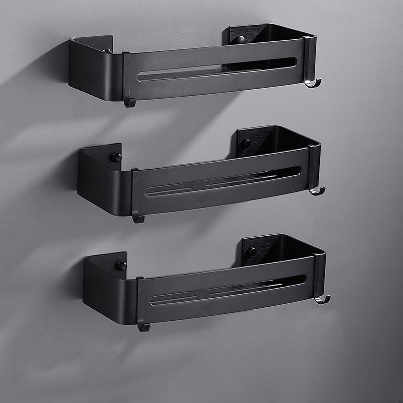 BowLift | Matt Black Modern Bathroom Accessories Set, Set of 3, Bathroom Shelf