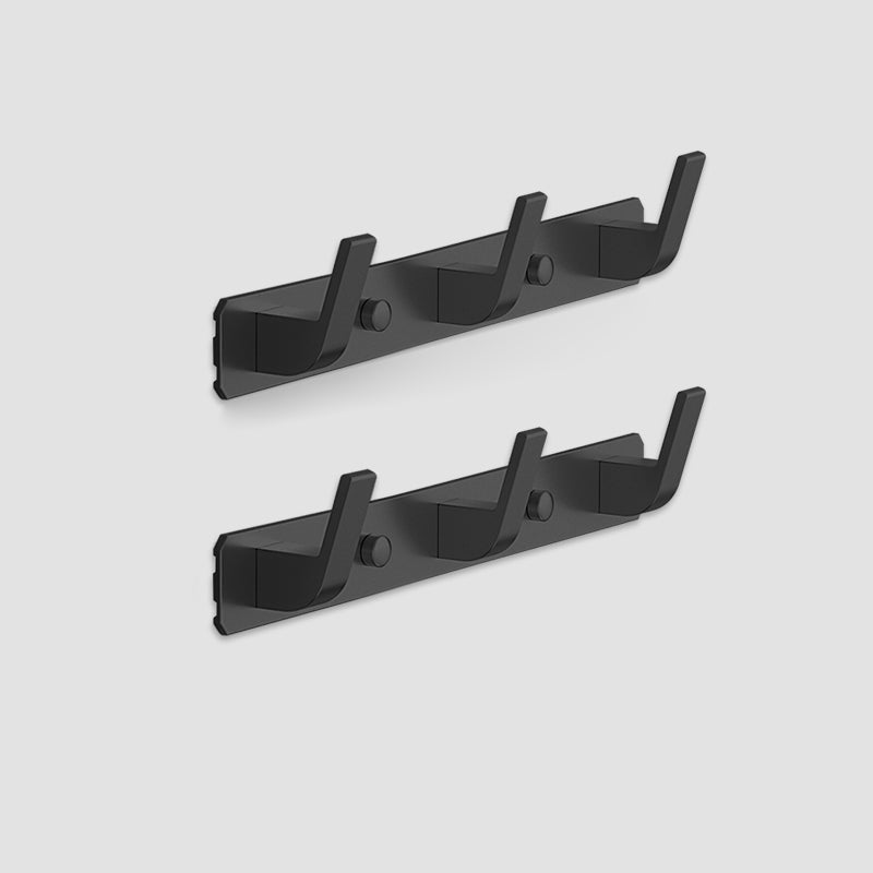 BowLift | Mattes Finish Modern Bathroom Accessories 2 - Piece Bathroom Accessory Set, Bathrobe Hooks