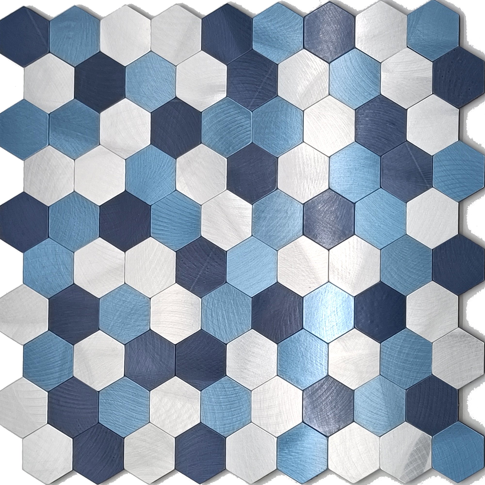 BowLift | Modern Tile-Peel & Stick Metal Mosaic Tile Hexagon Peel & Stick Subway Tile