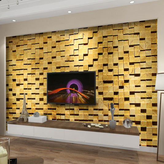 BowLift | Wood Mosaic Cladding Shiplap Glue Contemporary Interior Wall Cladding