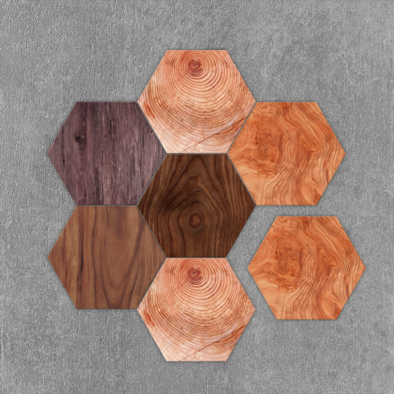 BowLift | Peel & Stick Tiles Stain Resistant Hexagonal Plastic Peel & Stick Tiles 20-Pack