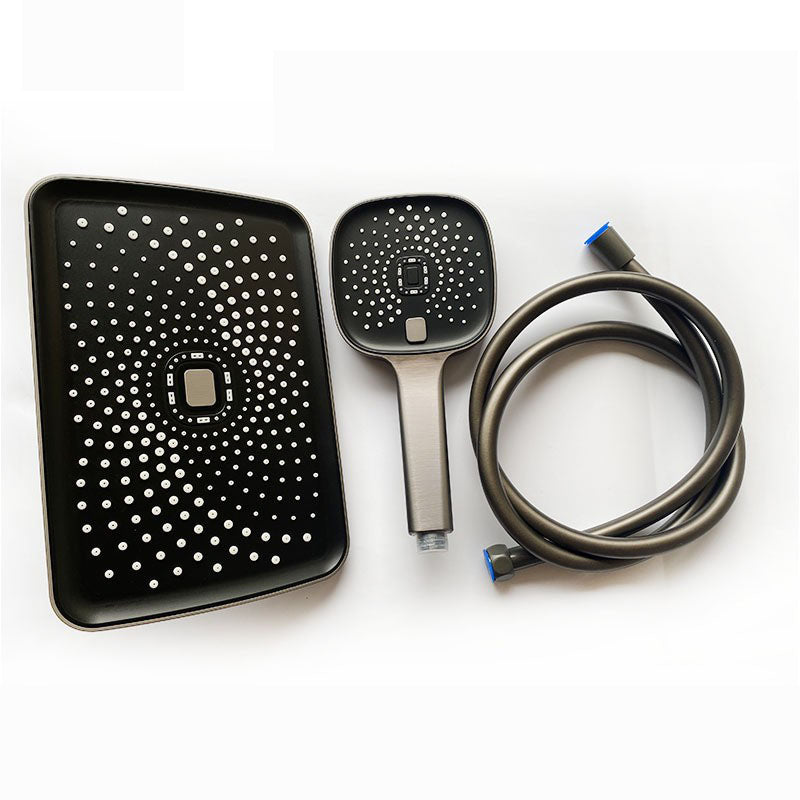 BowLift | Black Large Shower Head Standard Spray Pattern with Hand Shower