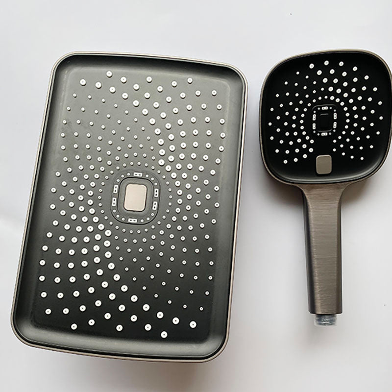 BowLift | Black Large Shower Head Standard Spray Pattern with Hand Shower